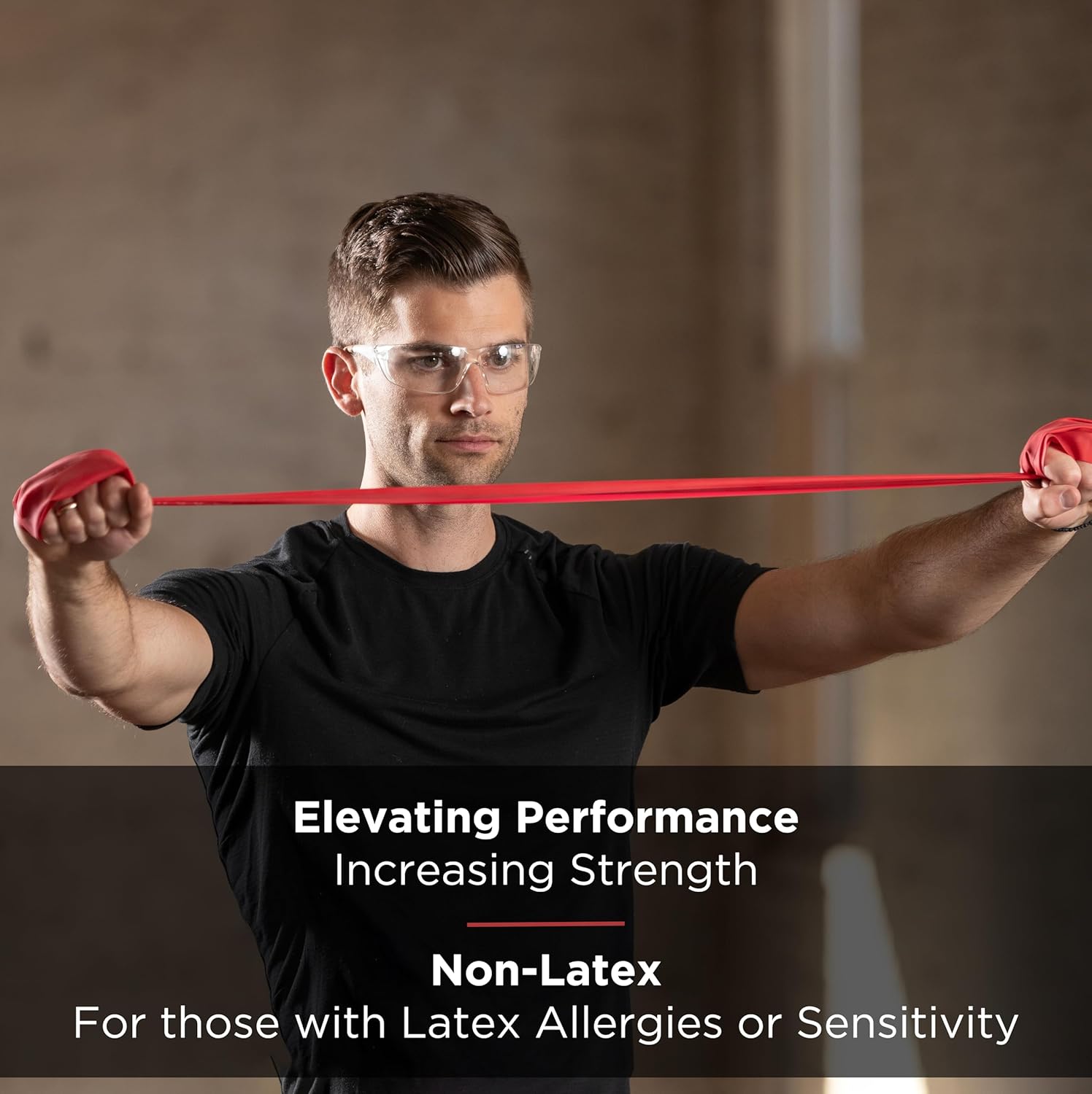Resistance Bands Set, Non-Latex Elastic Bands for Strength Training and Physical Therapy E308258