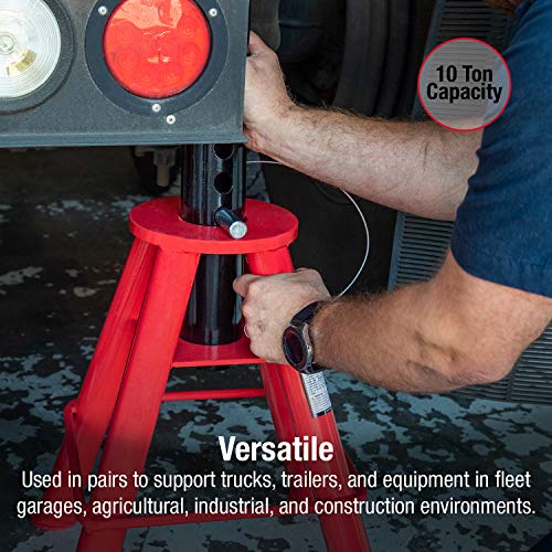 10-Ton Pin Type Jack Stands, Pair I9664
