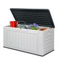 Outdoor Storage Shed, Resin Cabinet with Lockable Weatherproof Design O6489