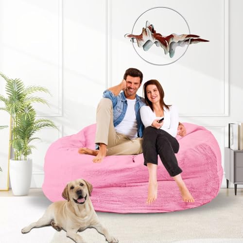 Bean Bag Chair for Adults 3FT, Soft Removable Cover, Light Gray X3039