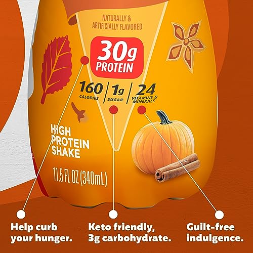 Protein Shake Pumpkin Spice 11.5 Fl Oz Pack of 12 M48271