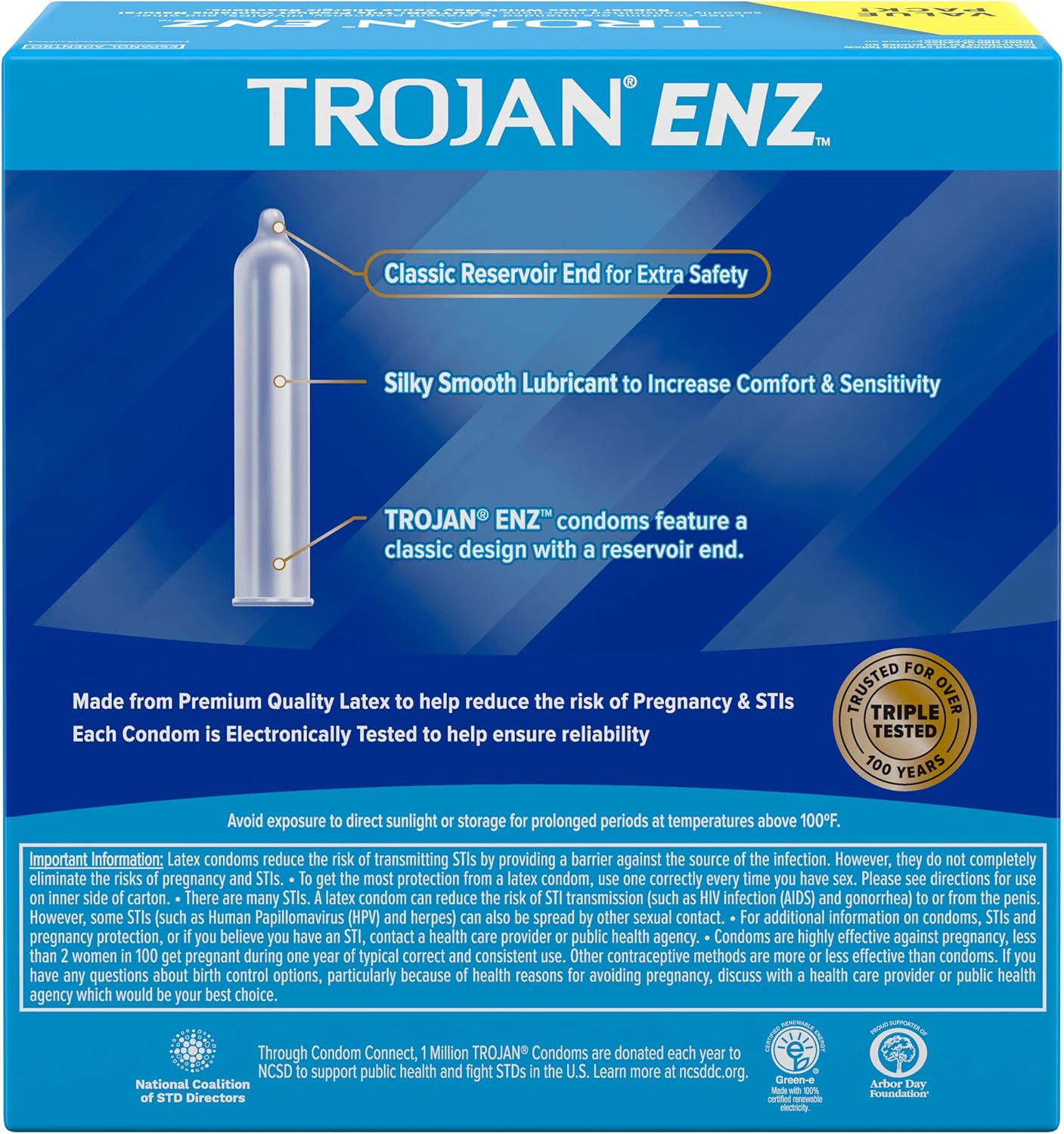Lubricated Latex Condoms for Contraception and STI Protection, 36 Count X3196