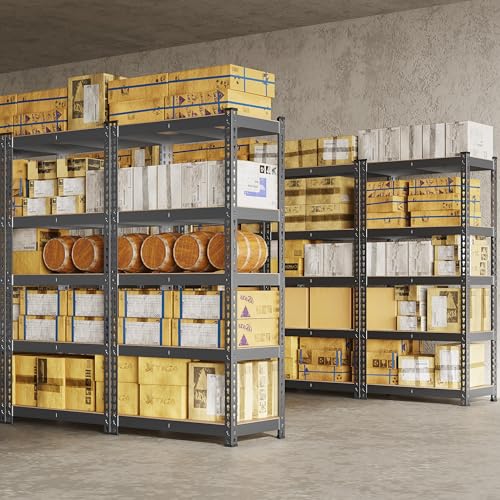 5-Tier Adjustable Metal Shelving Unit for Garage, Pantry, and Warehouse M7734