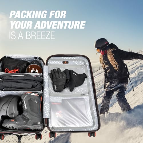 Hardside Polycarbonate Suitcase with Spinner Wheels, 30" Trunk Luggage R56118