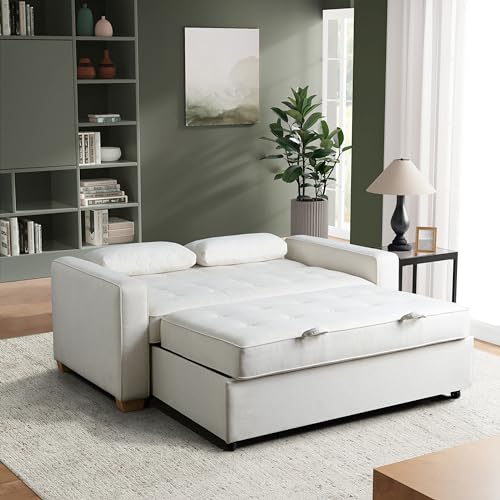 Convertible Sleeper Sofa, Queen Size, Navy Q5867