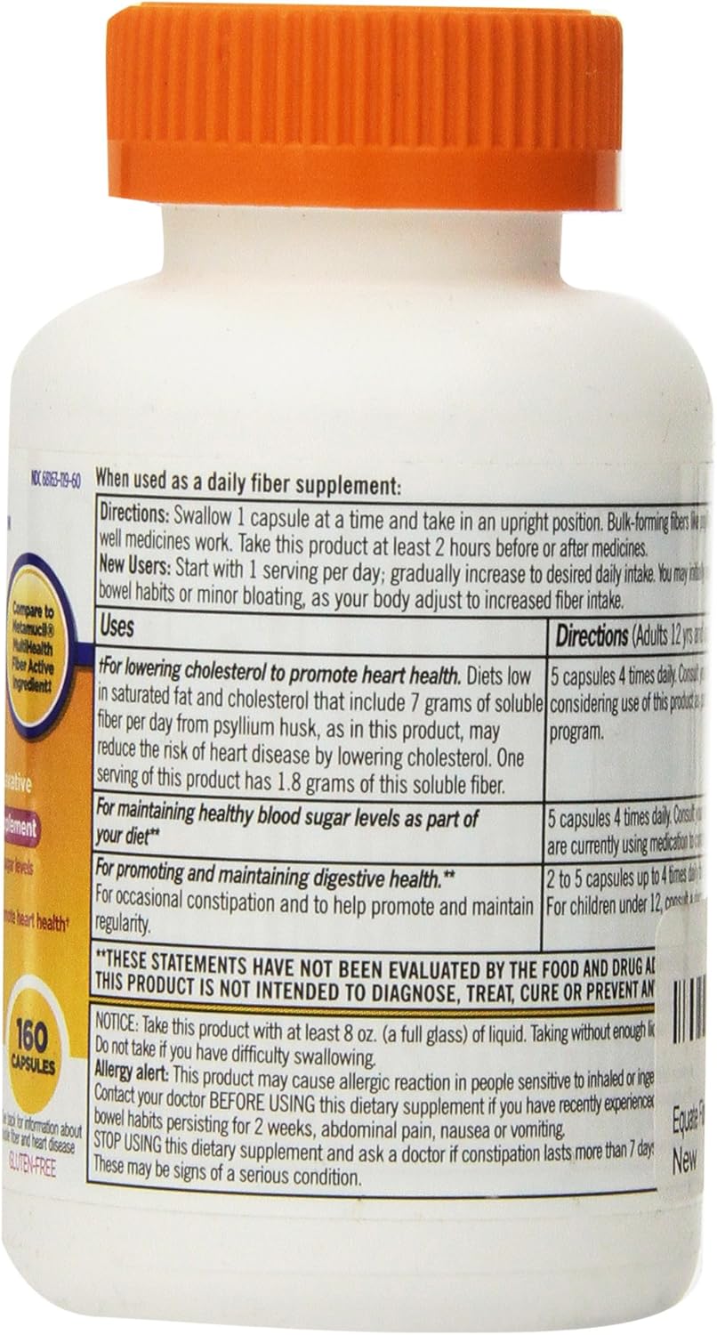 Fiber Supplement Capsules, 160 Count K9824