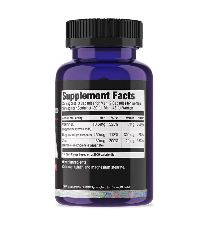 ZMA Vitamin & Mineral Supplement, 90 Capsules A902