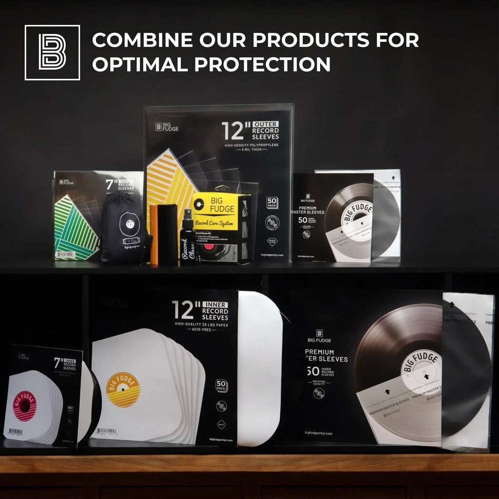 Vinyl Record Inner Sleeves 7" 100-Pack W85441