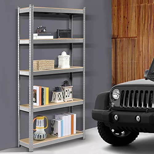 5-Tier Adjustable Metal Shelving Unit for Garage, Pantry, and Warehouse M7734