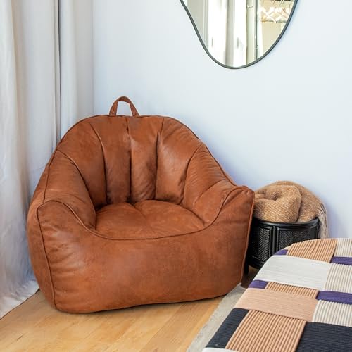 Dorm Bean Bag Chair with Drink Holder and Pocket, 3 feet R2503