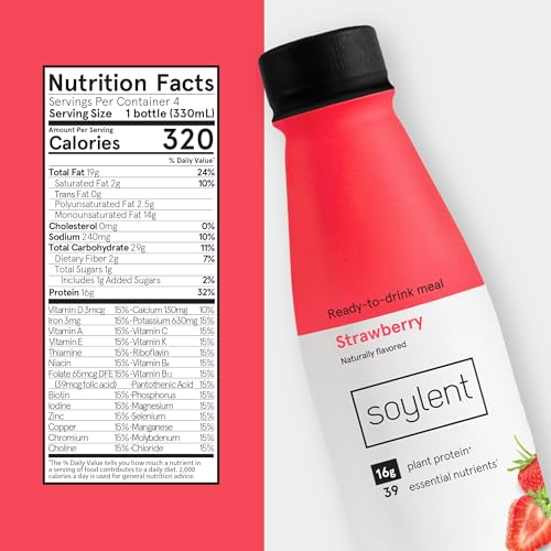Gingerbread Meal Replacement Shake, Plant Based Protein Drink, 11oz (12 Pack) B2352