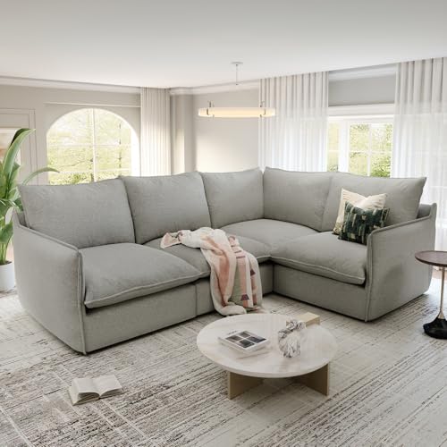 Modular Sectional Sofa, Waterproof Down Filled, Dark Gray C7587