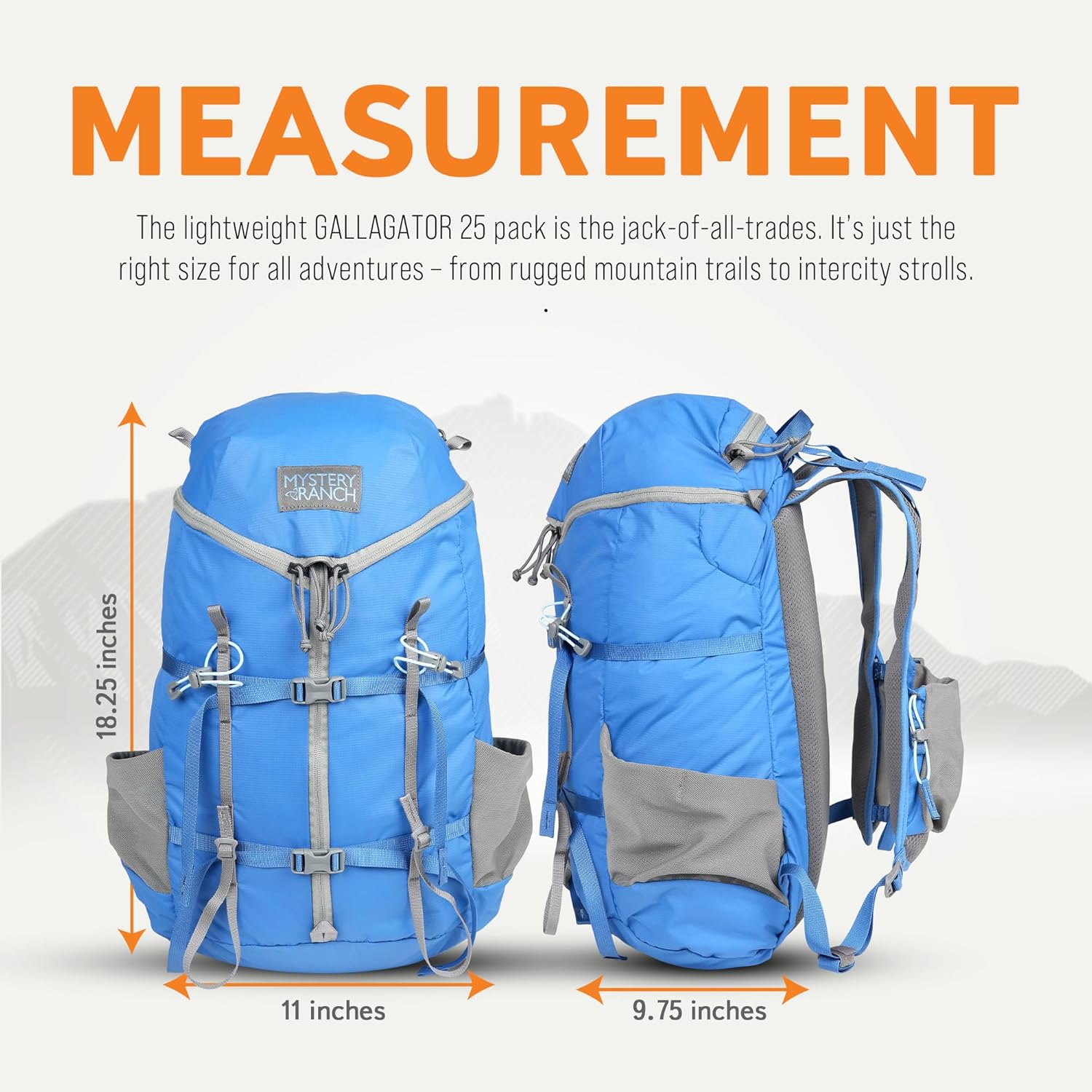 Hiking Backpack Daypack Travel Bag, Pacific, L/XL X26134