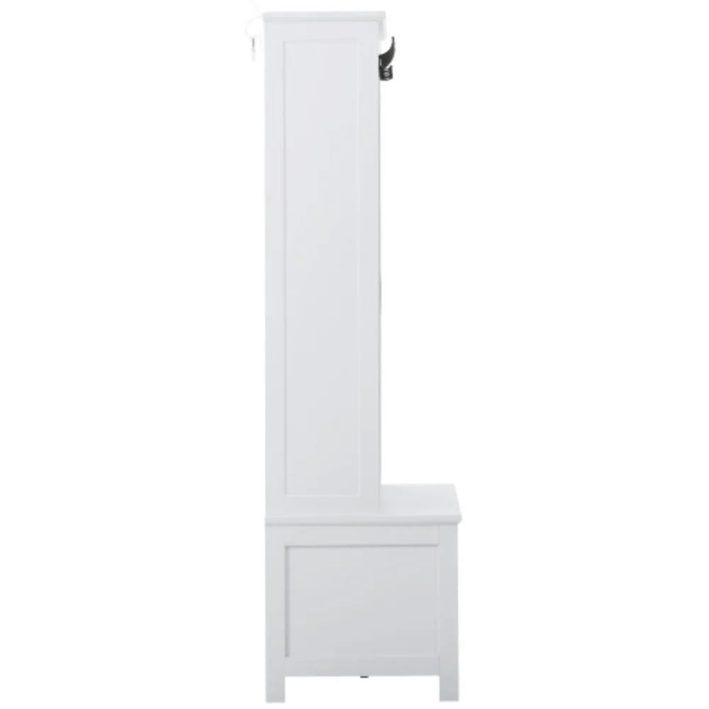 Hall Tree with Sliding Doors and Storage Bench D523