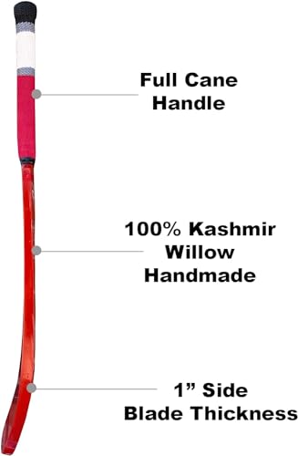 Tennis Tape Soft Ball Cricket Bat Full Size Kashmir Willow Handmade H79605