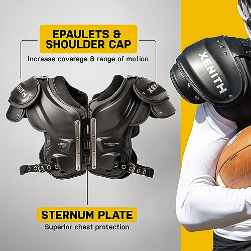 Varsity Football Shoulder Pads - Lightweight Protective Gear for Adults C877297