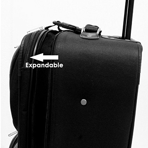 Expandable Rolling Upright Luggage, Burgundy, 8-Piece Set Q76489