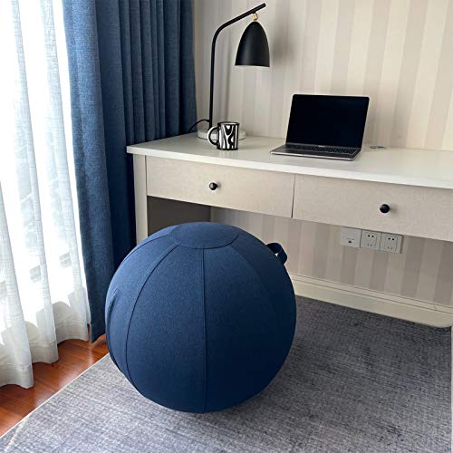 Exercise Ball Chair with Cover for Office, Home, Pilates and Yoga I468
