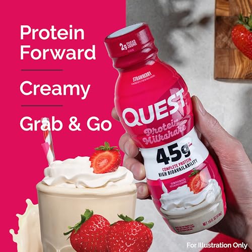 Chocolate Protein Shake, 45g Protein, Ready to Drink, 12 Count P60382