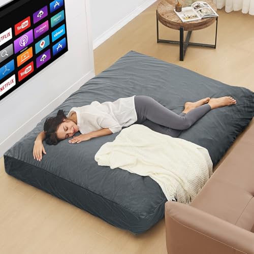 Giant Bean Bag Chair Convertible Bed with Microfiber Cover X2136