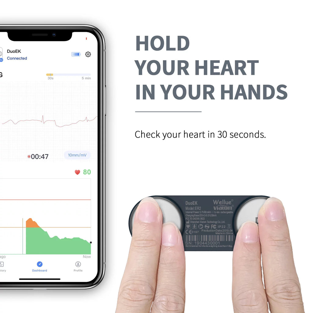 Portable Heart Health Monitor with Chest Strap and Heart Rate Tracker B3644