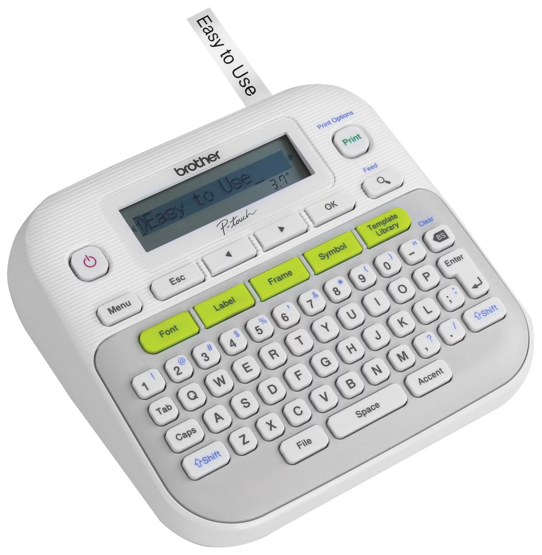Label Maker with One-Touch Keys, White U56789