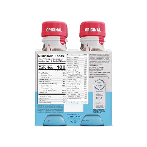 Meal Replacement Shake, Creamy Milk Chocolate, 10g Protein, 11 Fl Oz, 12 Pack G102008