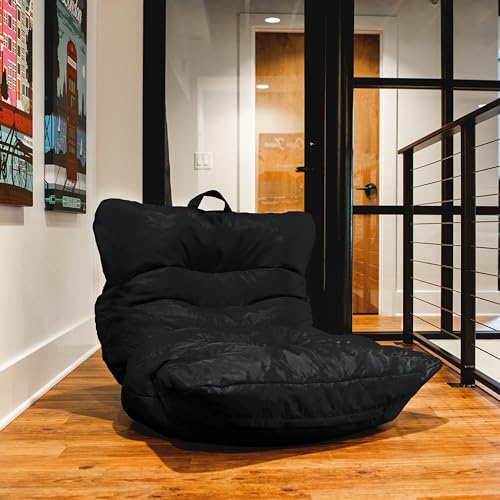 Dorm Bean Bag Chair with Drink Holder and Pocket, 3 feet R2503