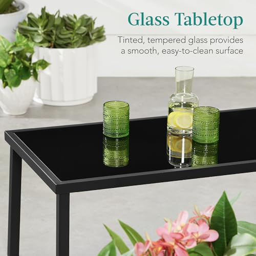 Outdoor Textilene Patio Conversation Set with Loveseat and Coffee Table V736