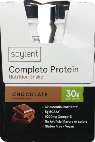Complete Protein Shake, Chocolate, 30g Protein, Vegan, Dairy Free, 11oz (12 Pack) Q8795