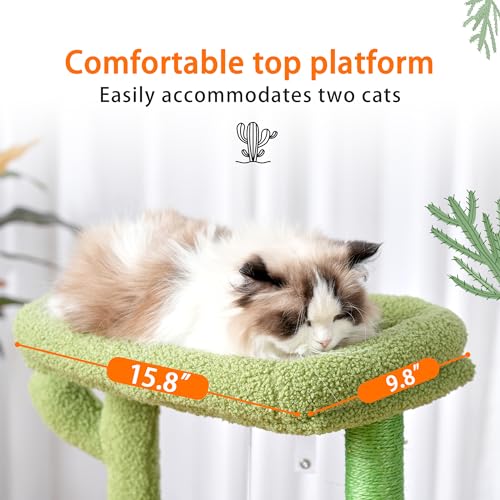 Cat Tree Tower with Scratching Post for Indoor Cats I182