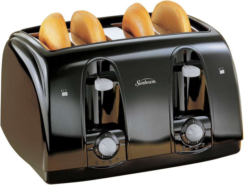 4-Slice Wide Slot Toaster, Black F5661