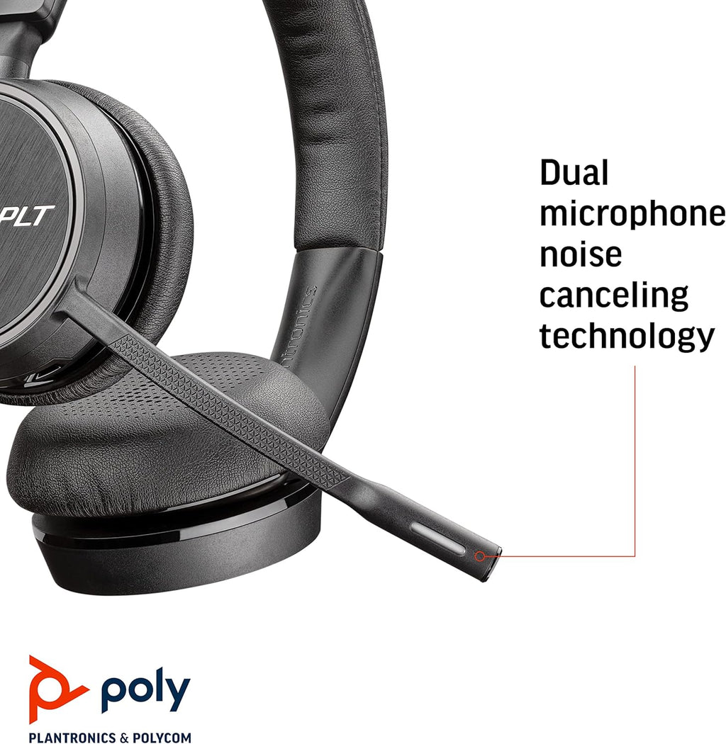 Bluetooth Single-Ear Headset with Charge Stand for PC, Mac & Desk Phone L18040