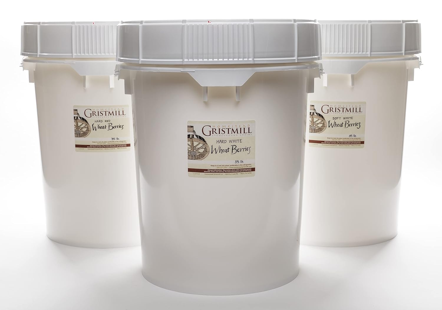 Soft White Wheat Berries Bulk Bucket, 30 Year Shelf Life O937