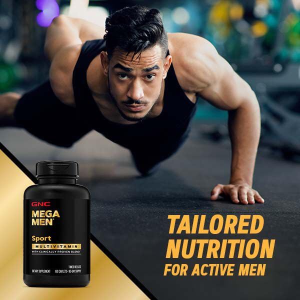 Men’s Sport Multivitamin Caplets, Timed Release, 180 ct T18828