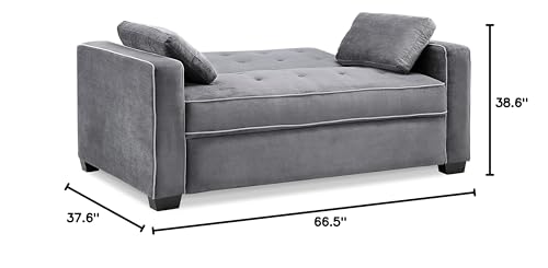 Convertible Sleeper Sofa, Queen Size, Navy Q5867