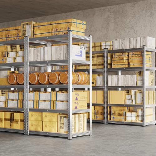5-Tier Adjustable Metal Shelving Unit for Garage, Pantry, and Warehouse M7734