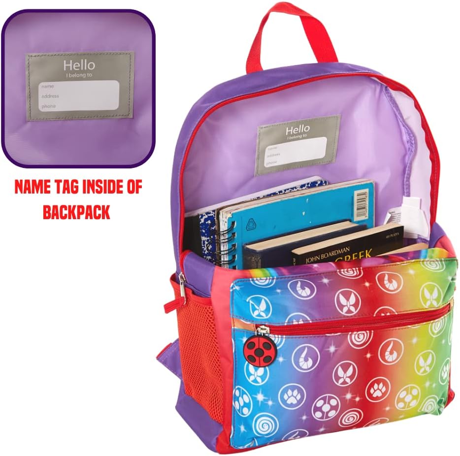 16 inch Girls Backpack Set with Lunch Bag, 5 Piece Z6513