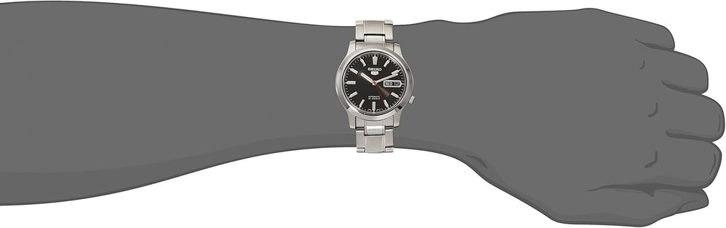 Men's Automatic Stainless Steel Watch with Black Dial O14850