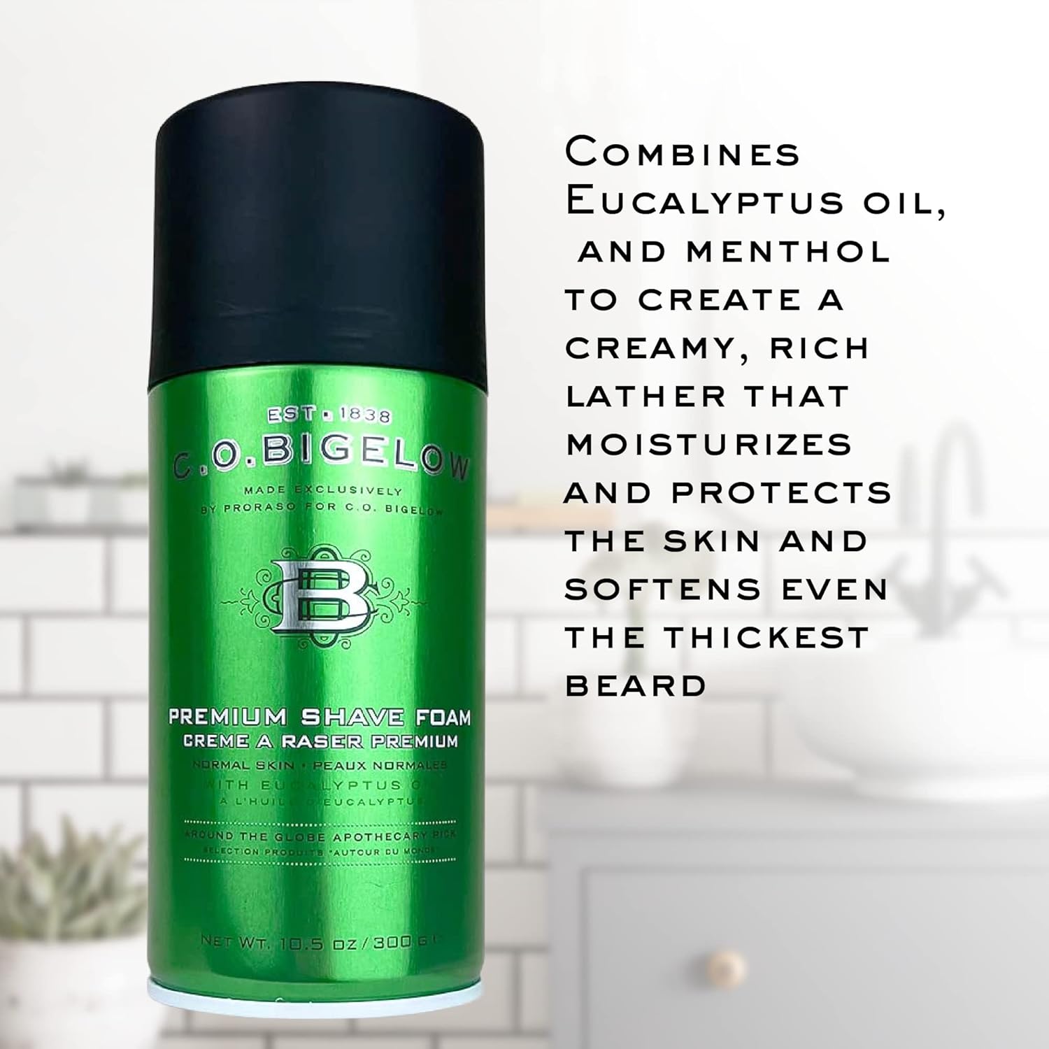 Shave Foam with Eucalyptus Oil and Menthol, 10.5 oz L89023