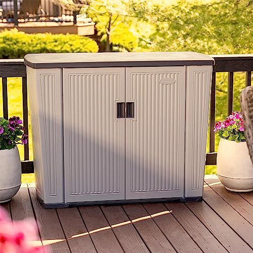 Outdoor Storage Shed for Patio and Garden, 130 Gallon, Dove Gray J61711